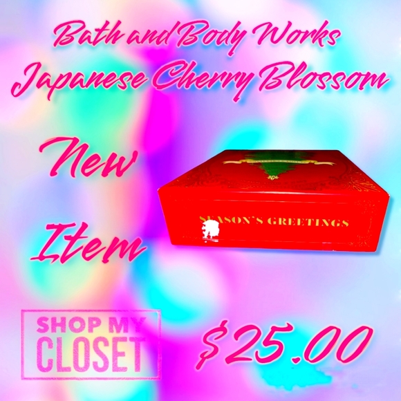 BATH AND BODY WORKS JAPANESE CHERRY BLOSSOM HOLIDAY GIFT SET - Picture 8 of 9